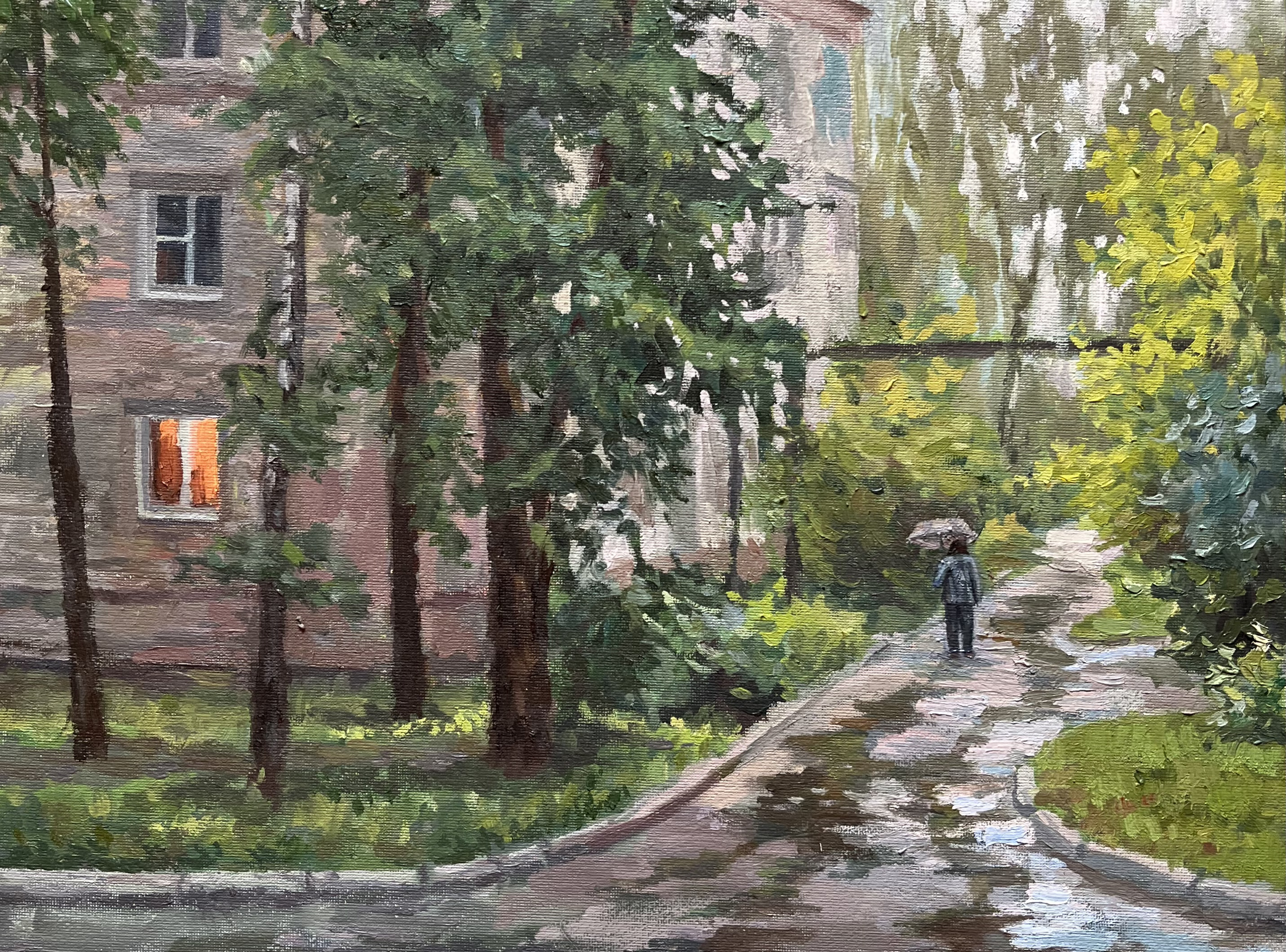 Городской пейзаж — Валентина Скворцова, Масло, 2023