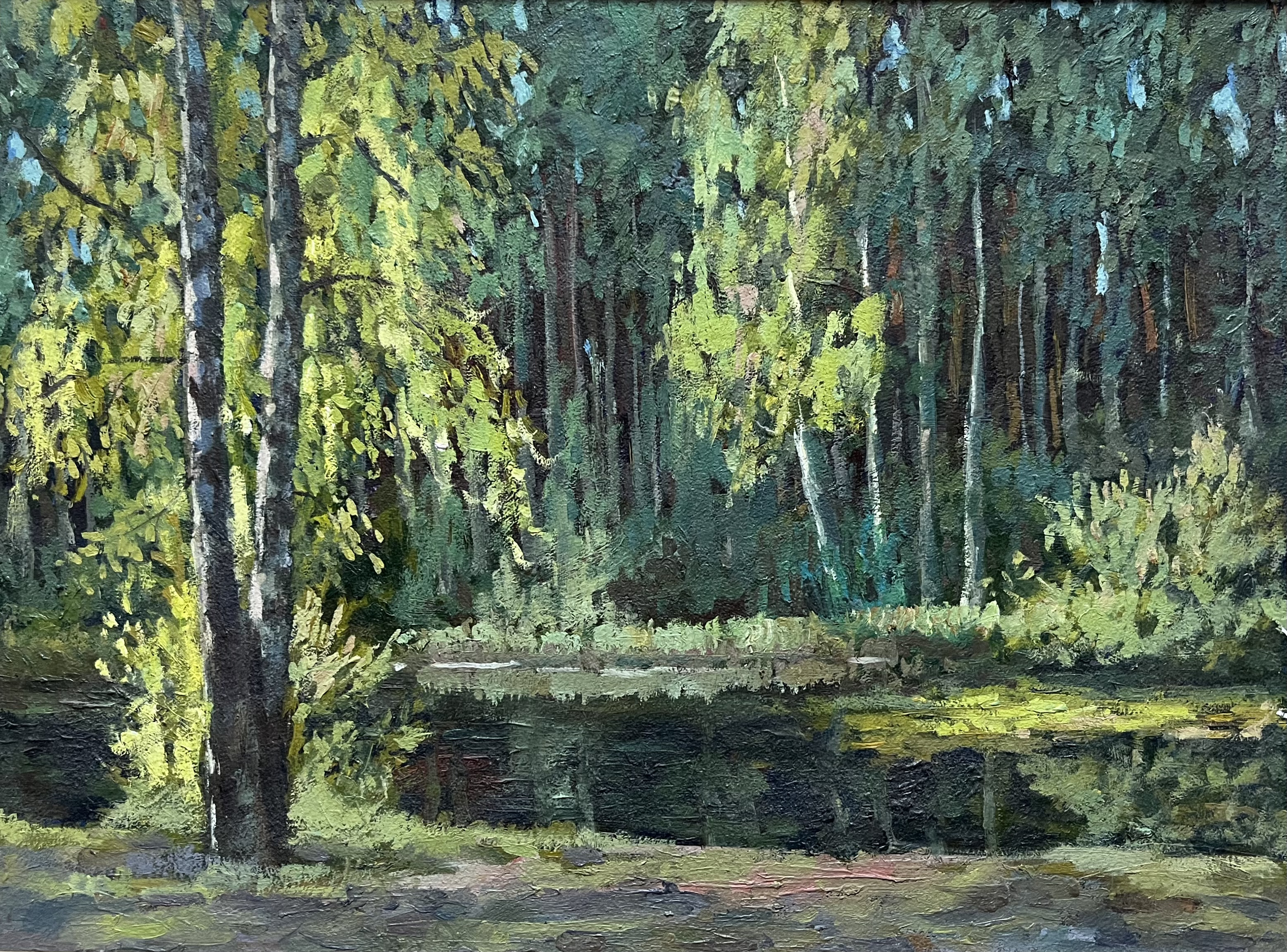 Лесной пейзаж — Валентина Скворцова, Масло, 2024