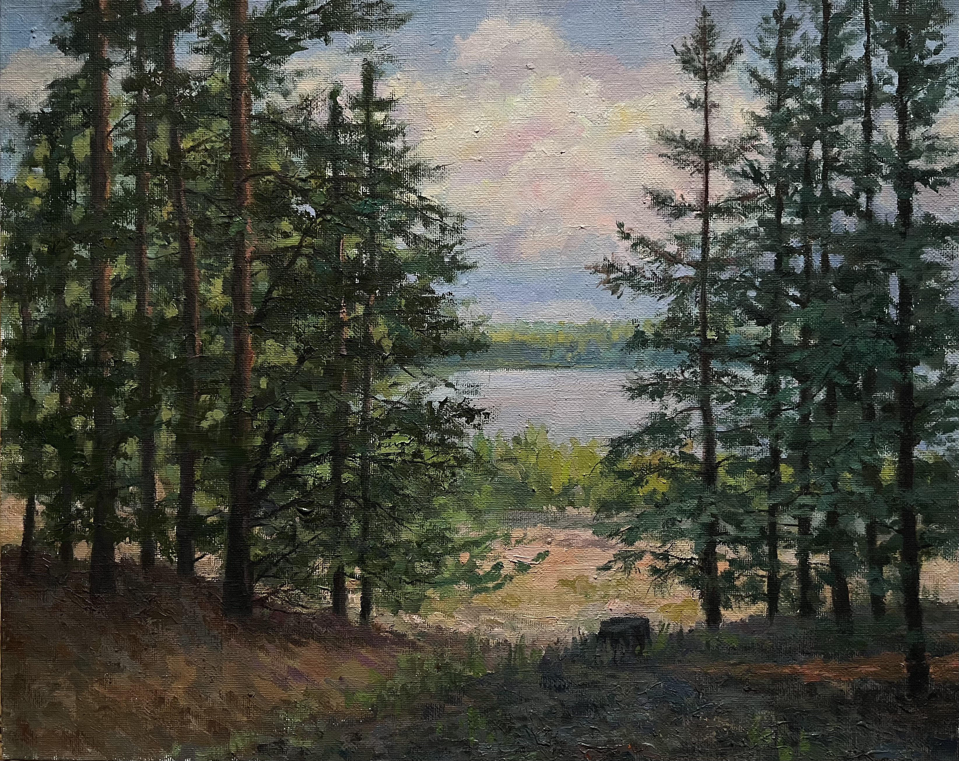 Лесной пейзаж — Валентина Скворцова, Масло, 2025
