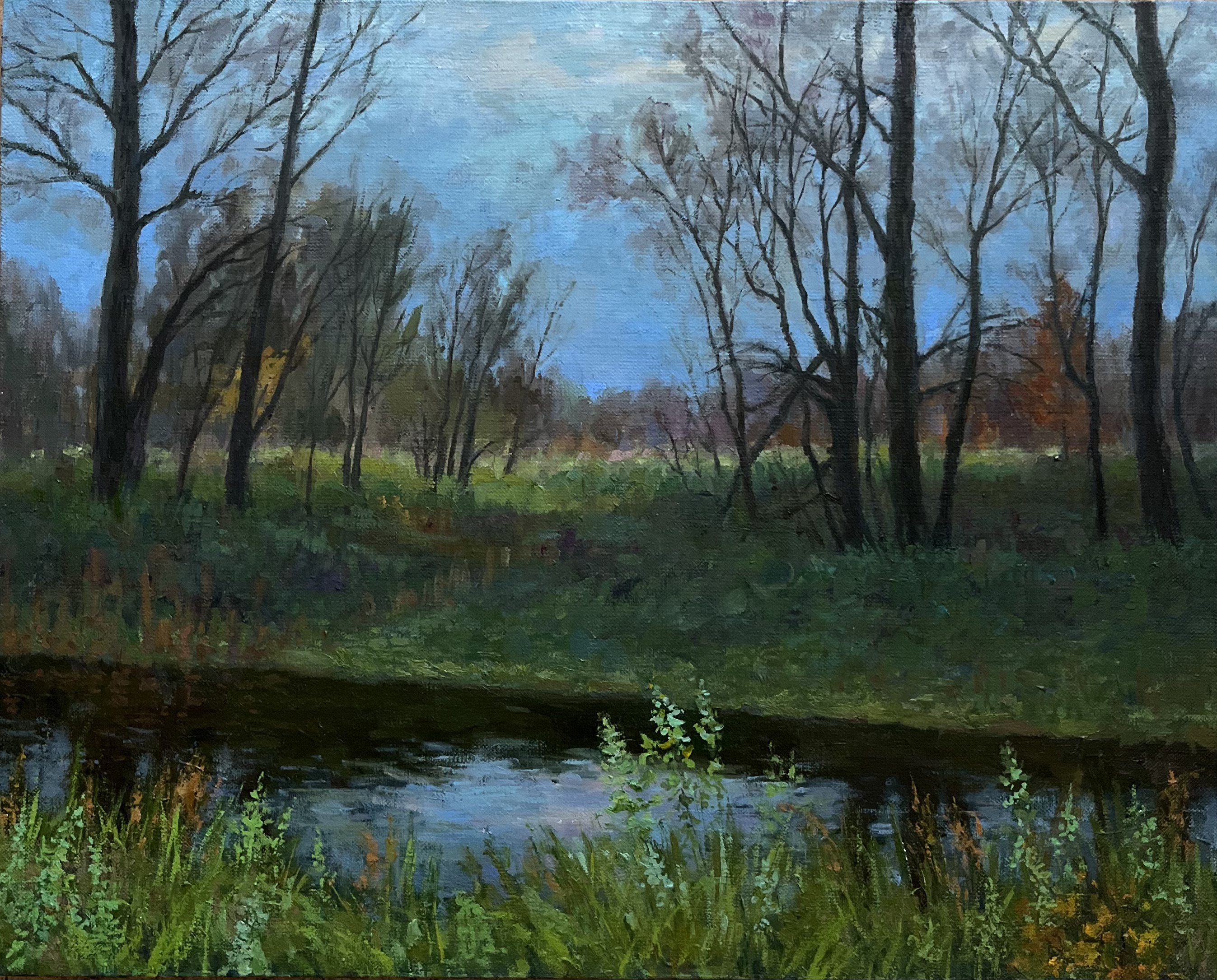 Осенняя река — Валентина Скворцова, Масло, 2026